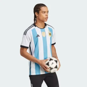 MAILLOT ARGENTINE DOMICILE 3 ÉTOILES MESSI 2023/2024 BLANC/BLEU