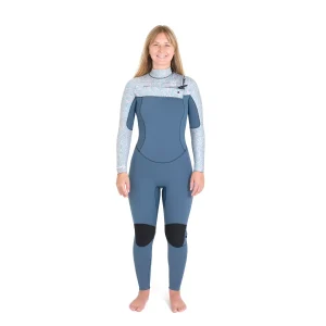 Combinaison intégrale Chest Zip 4/3 Femme Surf'n'Lifesaving (4/5/3/2 mm) - Mellow Sea
