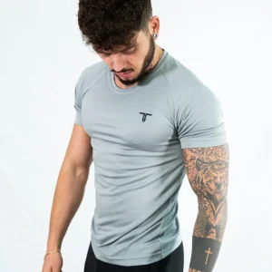 TchimoTeam T-Shirt Manches Courtes Graphic Fine Grey - Hommes