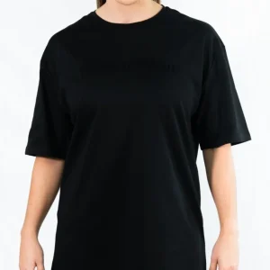 Tee-Shirt Oversize TchimoTeam Blackout Compress Logo - Femmes