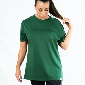 Tee-Shirt Oversize TchimoTeam Grayout Compress Logo - Femmes