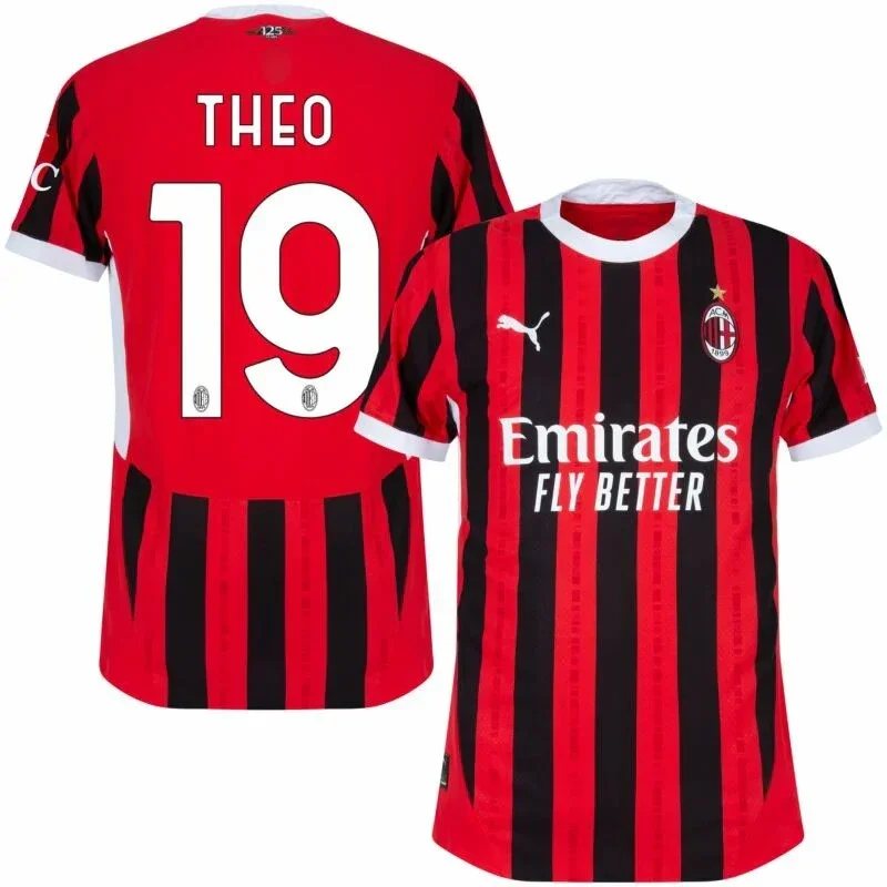 MAILLOT AC MILAN THEO DOMICILE ROUGE 24/25