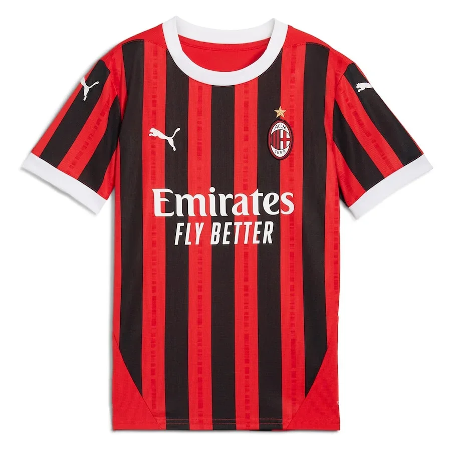 MAILLOT AC MILAN THEO DOMICILE ROUGE 24/25 – Image 2