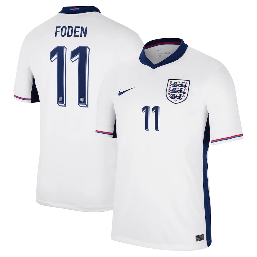MAILLOT FODEN DOMICILE ANGLETERRE BLANC 2024 – Image 4