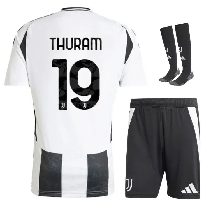 MAILLOT KIT ENFANT JUVENTUS THURAM DOMICILE 2024/2025