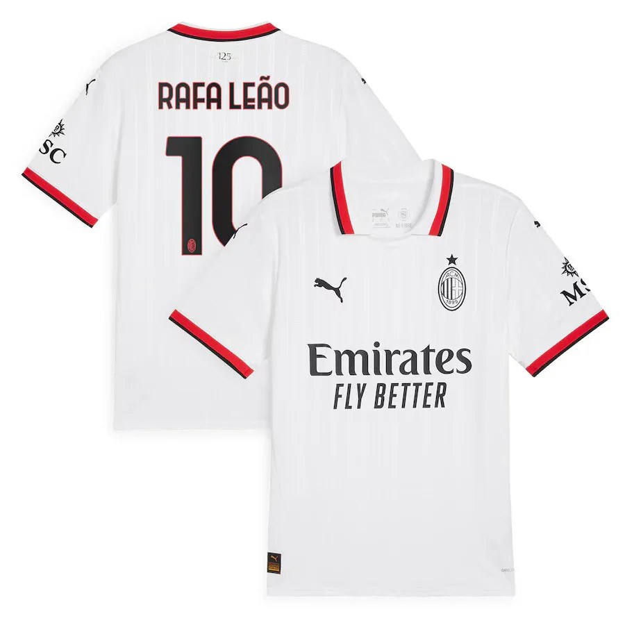 MAILLOT MILAN AC RAFA LEAO EXTERIEUR BLANC 24/25 – Image 3