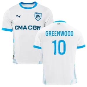 MAILLOT OM OLYMPIQUE DE MARSEILLE GRENNWOOD DOMICILE BLANC 2024/2025