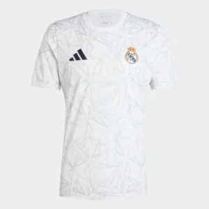 MAILLOT REAL MADRID PRE-MATCH HOMME 2024/25 BLANC