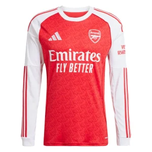MAILLOT ARSENAL DOMICILE ROUGE MANCHES LONGUES 2025/2026