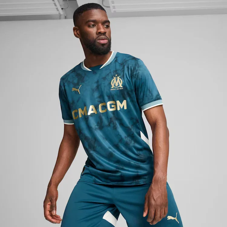 MAILLOT OM MAILLOT OLYMPIQUE DE MARSEILLE EXTÉRIEUR BLEU 2024 - 2025 – Image 4