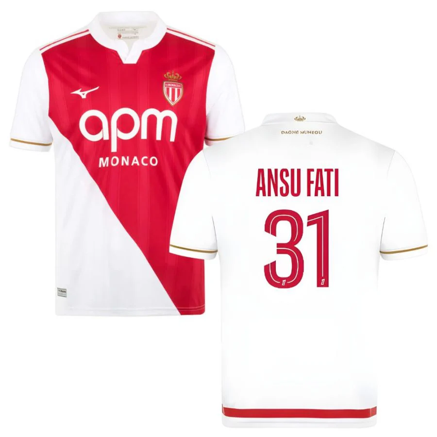 MAILLOT AS MONACO ENFANT DOMICILE 2025/2026 – Image 8
