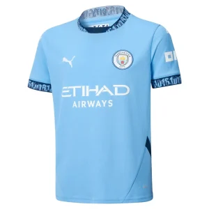 MAILLOT ENFANT MANCHESTER CITY DOMICILE BLEU 2024/2025