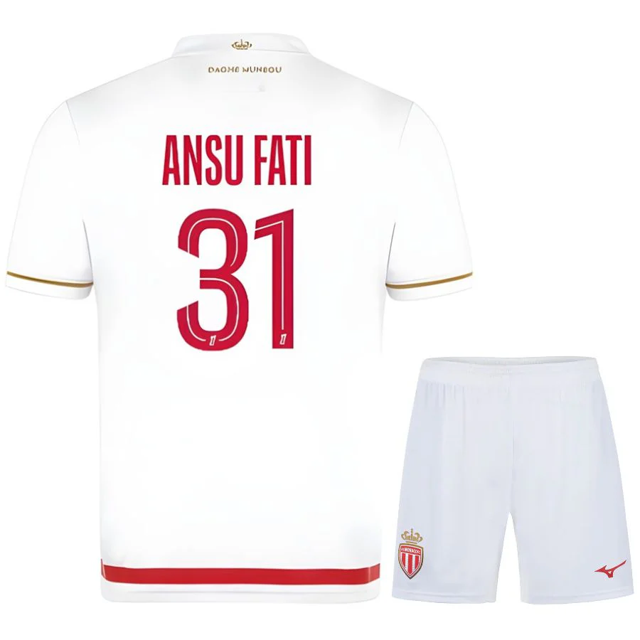 MAILLOT AS MONACO ENFANT DOMICILE 2025/2026 – Image 9