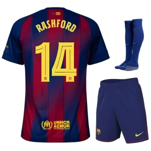 MAILLOT KIT ENFANT FC BARCELONE RASHFORD 14 DOMICILE 2025/2026