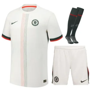 MAILLOT KIT ENFANT CHELSEA EXTERIEUR BLANC 2025/2026