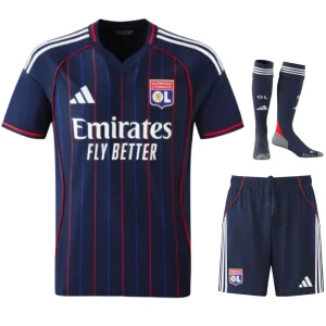 MAILLOT KIT ENFANT LYON OLYMPIQUE LYONNAIS EXTERIEUR 2025/2026