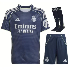 MAILLOT KIT ENFANT REAL MADRID EXTERIEUR BLEU 2025/2026