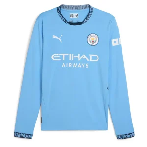 MAILLOT MANCHESTER CITY MANCHES LONGUES HAALAND HOMME 2024/2025