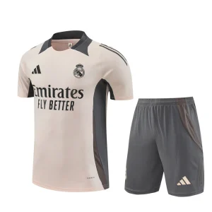 MAILLOT TRAINING REAL MADRID BEIGE GRIS HOMME 2024/2025