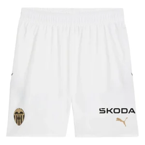 SHORT FC VALENCE DOMICILE HOMME BLANC 2024/2025