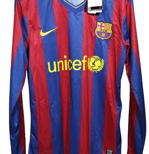 FC Barcelone Retro Domicile Manches Longues 2009/2010