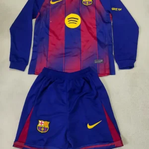 Kit Enfant FC Barcelone Manches Longues Domicile 25/26