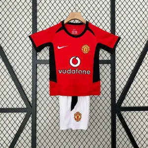 Kit Enfant Manchester United Domicile Retro 2002/2003