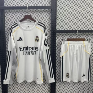 Kit enfant Real Madrid Manches Longues Domicile 2025/2026