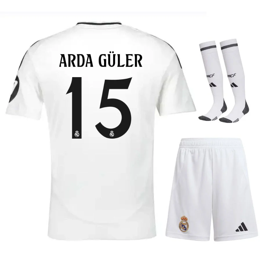 MAILLOT REAL MADRID KIT ENFANT ARDA GULER DOMICILE 2025/2026 – Image 2