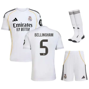 MAILLOT REAL MADRID KIT ENFANT BELLINGHAM DOMICILE 2025/2026