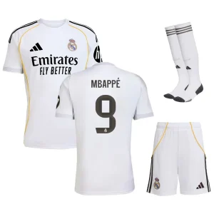 MAILLOT REAL MADRID KIT ENFANT MBAPPE DOMICILE 2025/2026