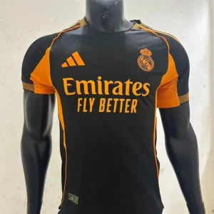 Maillot Real Madrid Noir & Orange 2025/2026