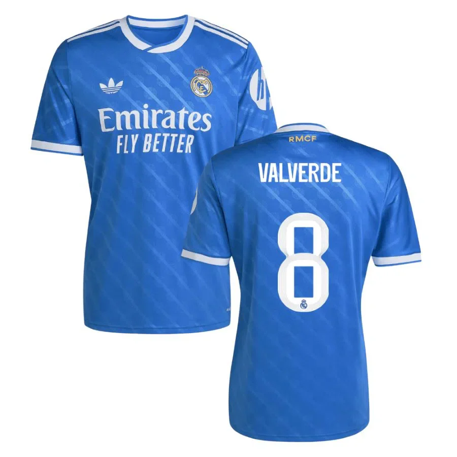 MAILLOT REAL MADRID VALVERDE BLEU THIRD 2025/2026 – Image 2
