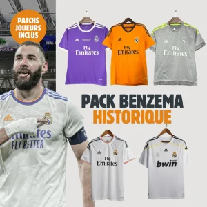 Pack Maillots Benzema Real Madrid