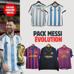 Pack Maillots Messi Histoire