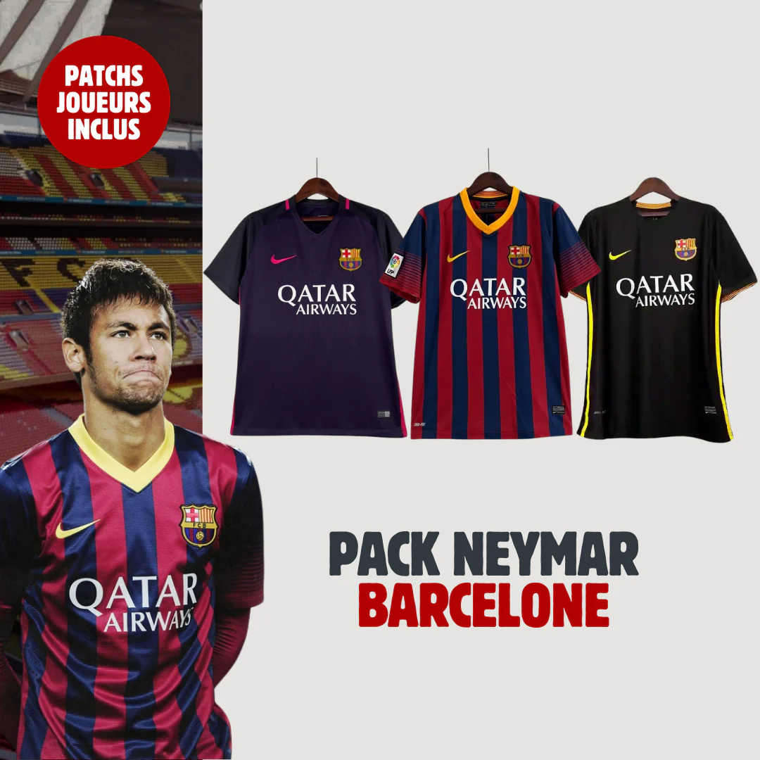 Pack Maillots Neymar Barcelone