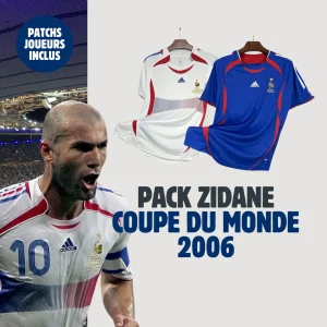 Pack Maillots Zidane France 2006