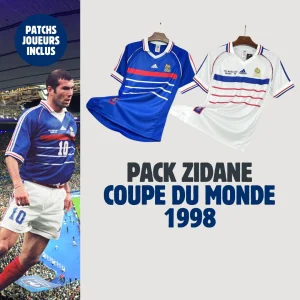 Pack Maillots Zidane France 98