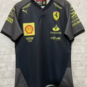 T shirt ferrari F1 noir