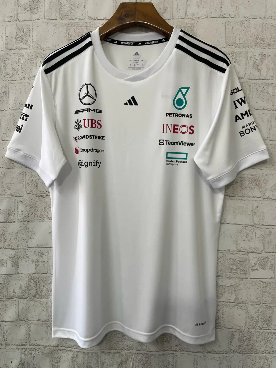 T shirt mercedes blanc